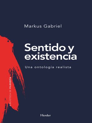 cover image of Sentido y existencia